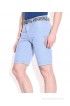 Celio Blue Cotton Solid Shorts